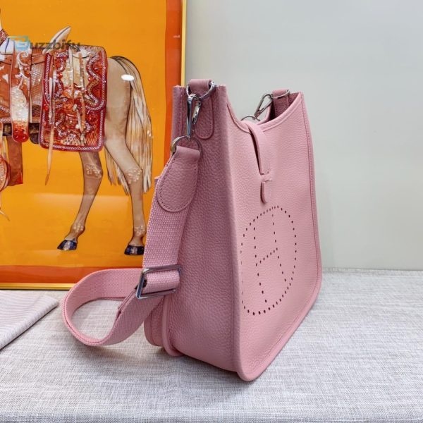 hermes evelyne iii 29 bag pink with silvertoned hardware for women womens shoulder and crossbody bags 114in29cm buzzbify 1 1