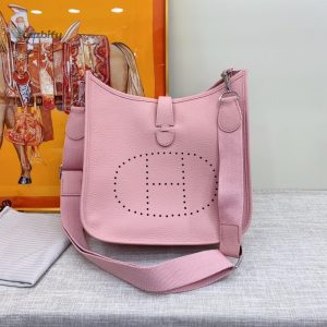 hermes evelyne iii 29 bag pink with silvertoned hardware for women womens shoulder and crossbody bags 114in29cm buzzbify 1 3