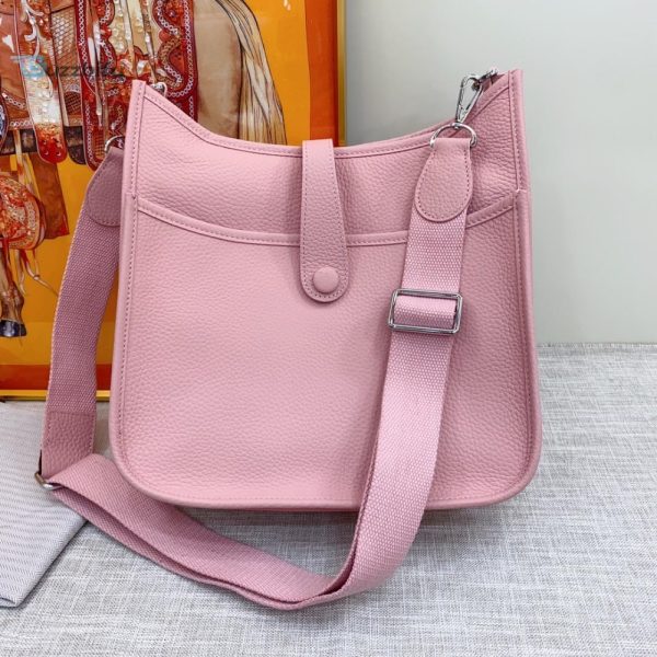 hermes evelyne iii 29 bag pink with silvertoned hardware for women womens shoulder and crossbody bags 114in29cm buzzbify 1 6