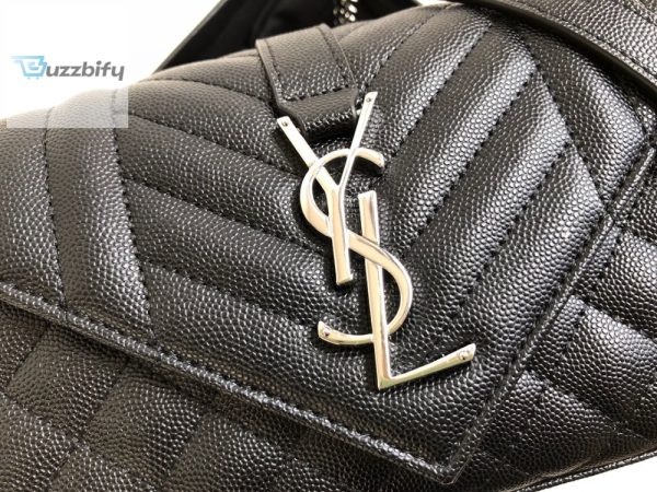 saint laurent envelope small bag in mix matelasse grain de poudre black for women 82in21cm ysl 600195bow921000 buzzbify 1