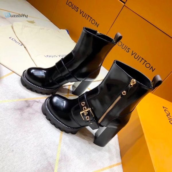 louis vuitton star trail ankle buckle boot black for women lv buzzbify 1 1