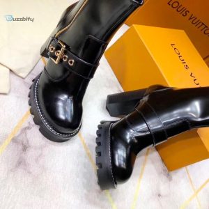 louis vuitton star trail ankle buckle boot black for women lv buzzbify 1 1 1