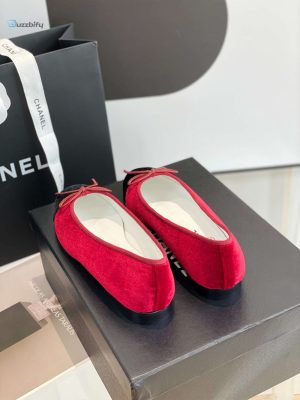steppin in style red hot chanel ballet flats for women buzzbify 1
