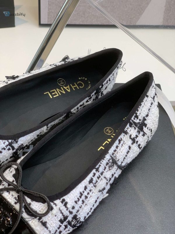 step into style chanel ballet flats in white buzzbify 1