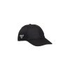 PRADA BLACK RE-NYLON BASEBALL CAP