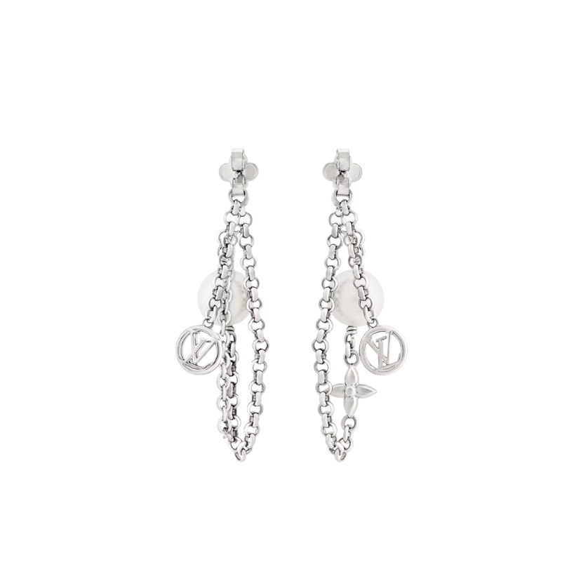 Louis Vuitton Mix Chains Earrings – Silver-buzzbify.com_3
