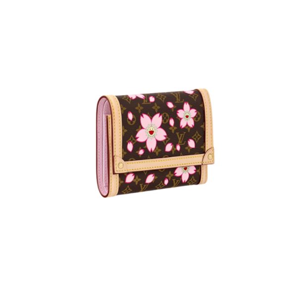 louis vuitton lv x tm victorine wallet sakura brown buzzbifycom 2