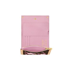 louis vuitton lv x tm victorine wallet sakura brown buzzbifycom 3