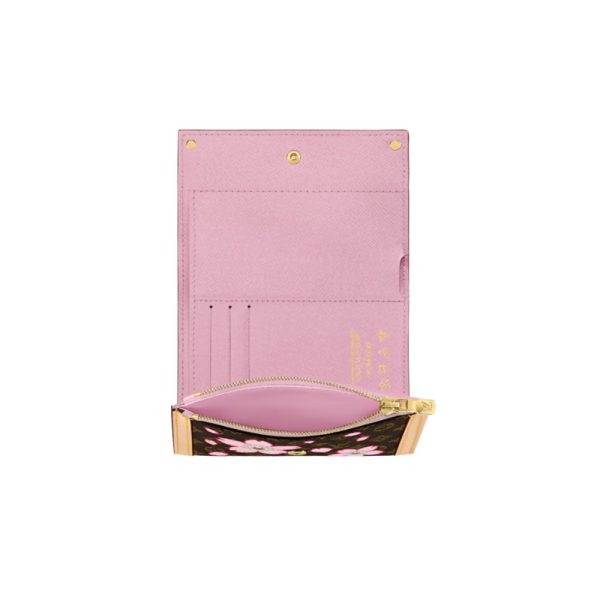 louis vuitton lv x tm victorine wallet sakura brown buzzbifycom 3