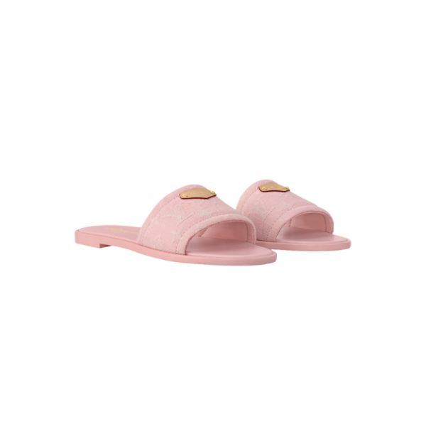 louis vuitton lily flat mule pink buzzbifycom 3