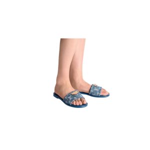 Louis Vuitton Lily Flat Mule - Blue