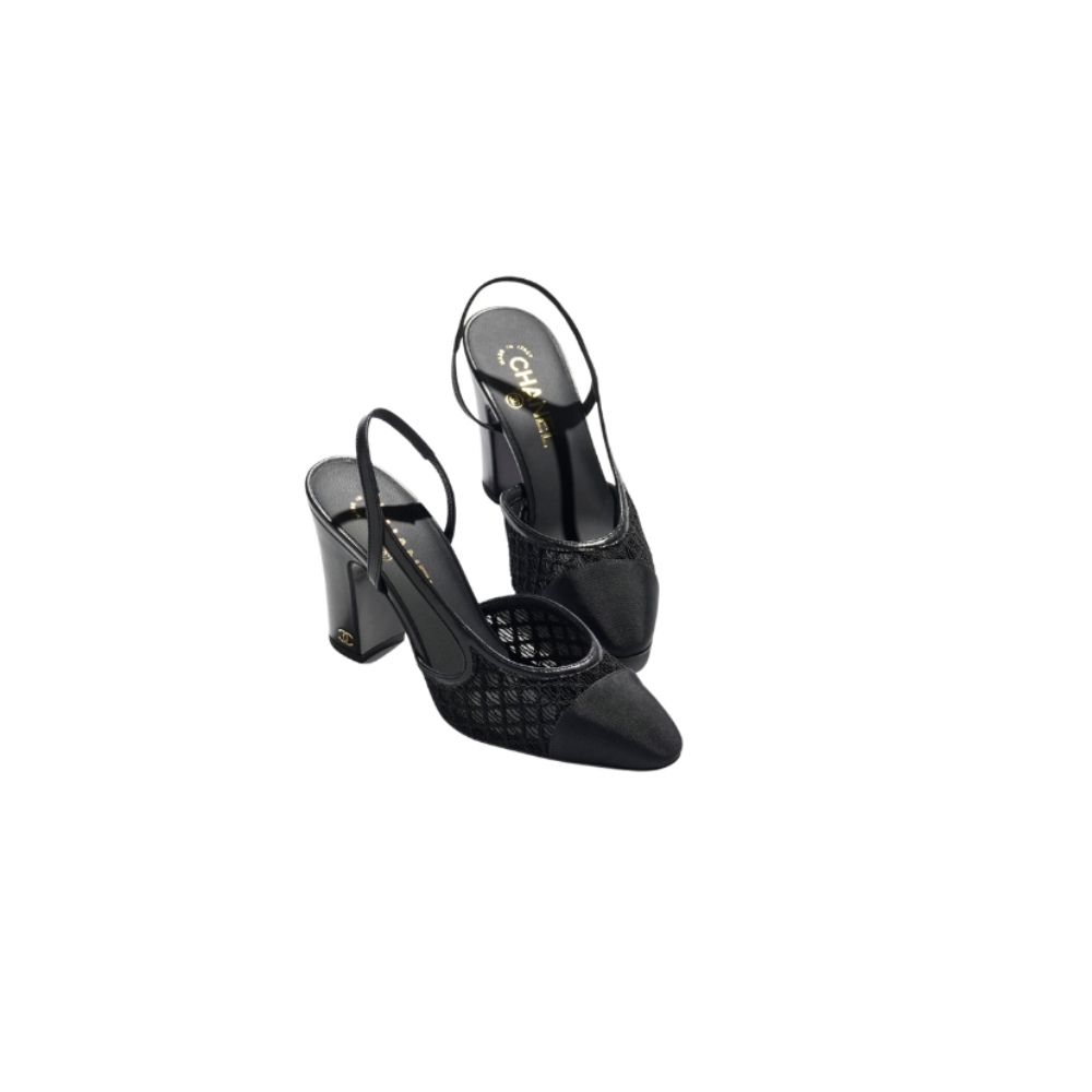 Chanel Slingbacks - Black