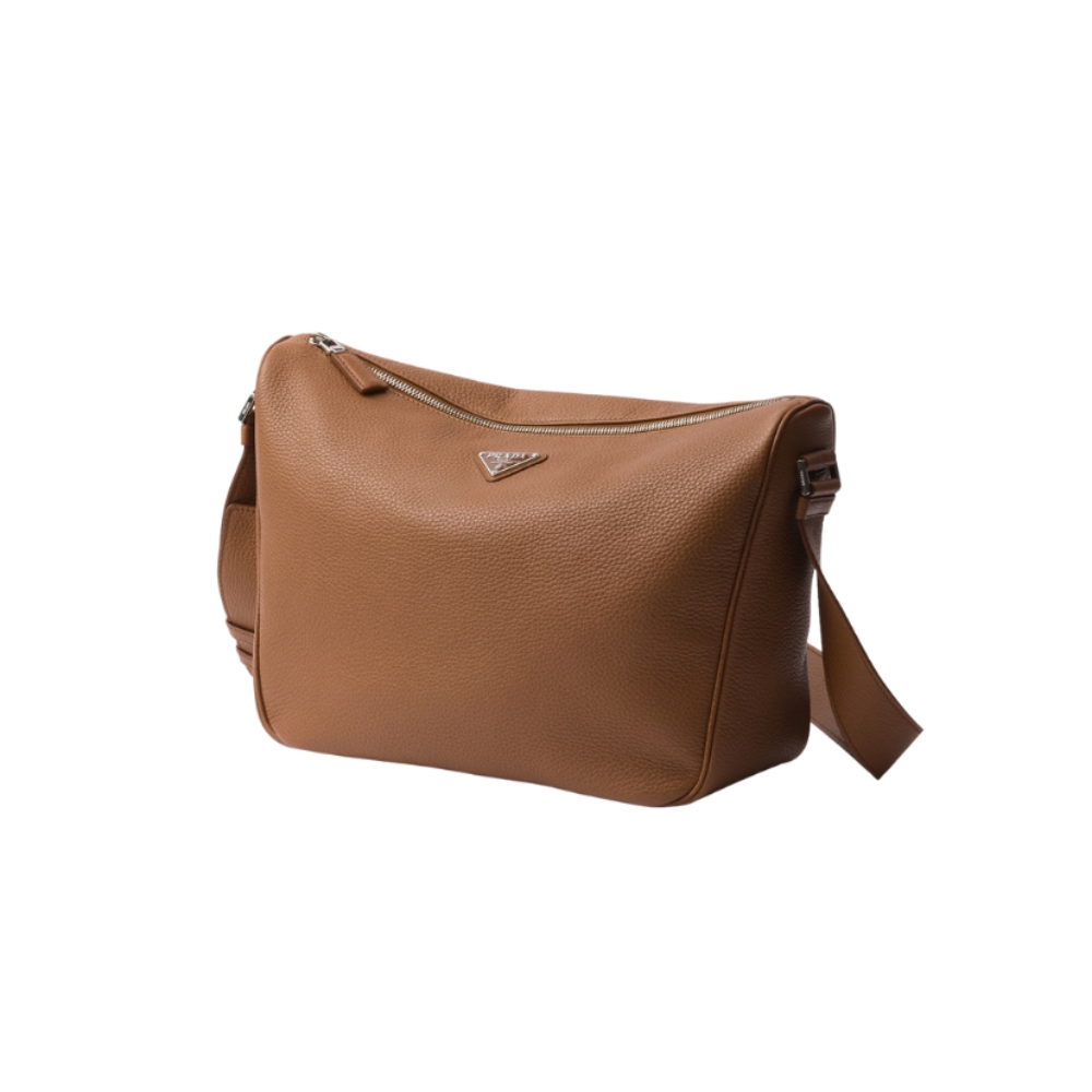 Prada Leather Shoulder Bag - Cognac