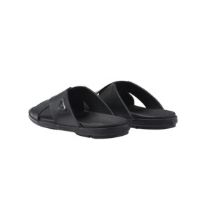 prada crossbody Crisscross Slides - Black