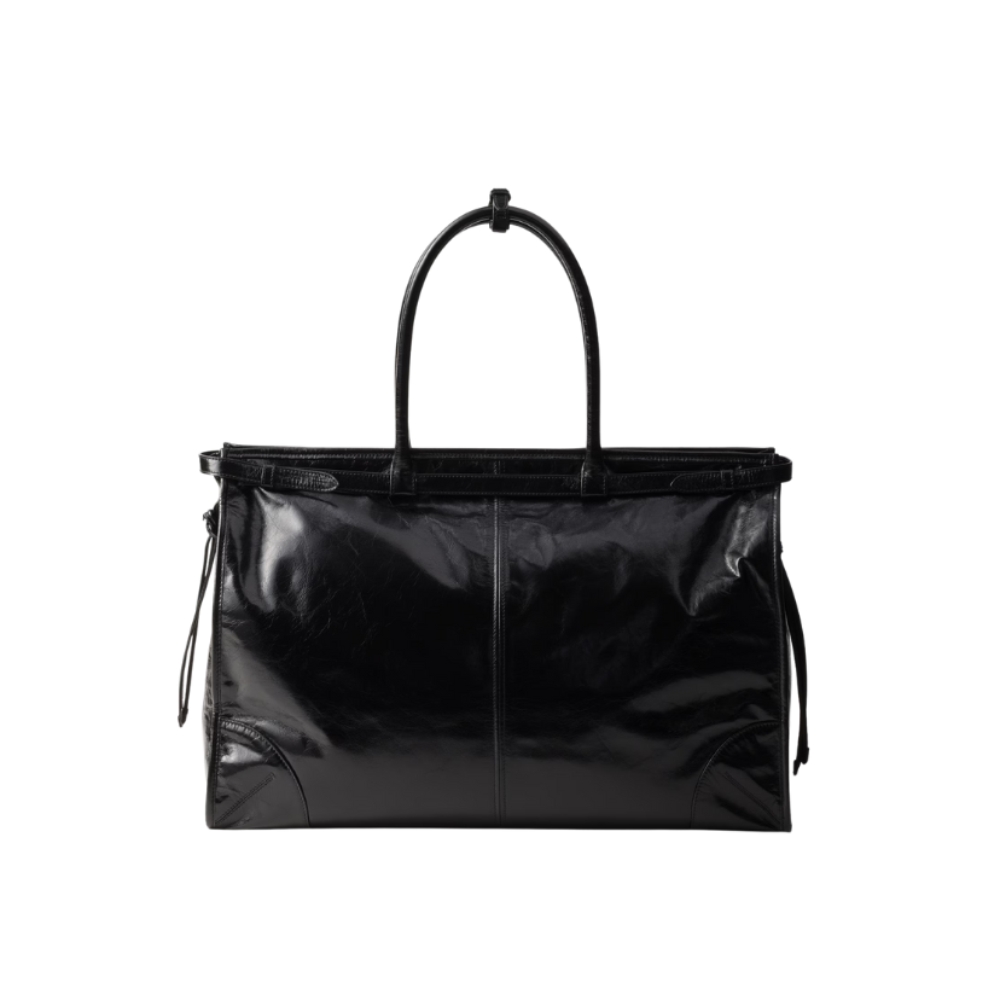 Prada Bonnie Leather Tote Bag - Black