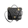 Chanel Backpack Four-Leaf Clover – Black