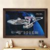 Star Trek The Motion Picture USS Enterprise Blueprint Diagram Canvas Wall Art