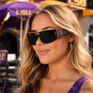 Louisiana State University Tigers Gold Tone Sport Sunglasses