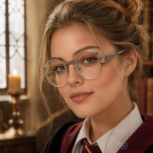 Harry Potter Ray-Ban Round Metal Glasses with Platform 9 3/4 Detailing
