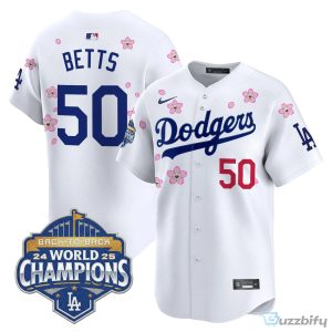 Los Angeles Dodgers Shohei Ohtani 2025 Back-To-Back World Champions Tokyo Series Baseball Jersey