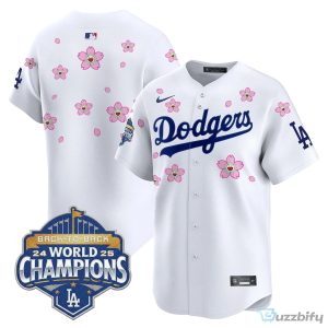 Los Angeles Dodgers Shohei Ohtani 2025 Back-To-Back World Champions Tokyo Series Baseball Jersey