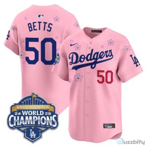 Los Angeles Dodgers Shohei Ohtani 2025 Back-To-Back World Champions Tokyo Series Baseball Jersey