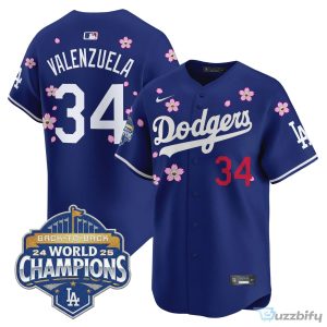 Los Angeles Dodgers Shohei Ohtani 2025 Back-To-Back World Champions Tokyo Series Baseball Jersey