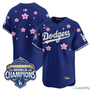 Los Angeles Dodgers Shohei Ohtani 2025 Back-To-Back World Champions Tokyo Series Baseball Jersey