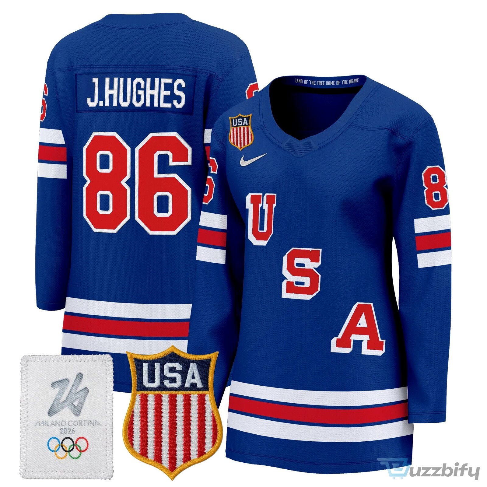 Connor Hellebuyck United States of America 2026 Milano Cortina Olympic Hockey Jersey