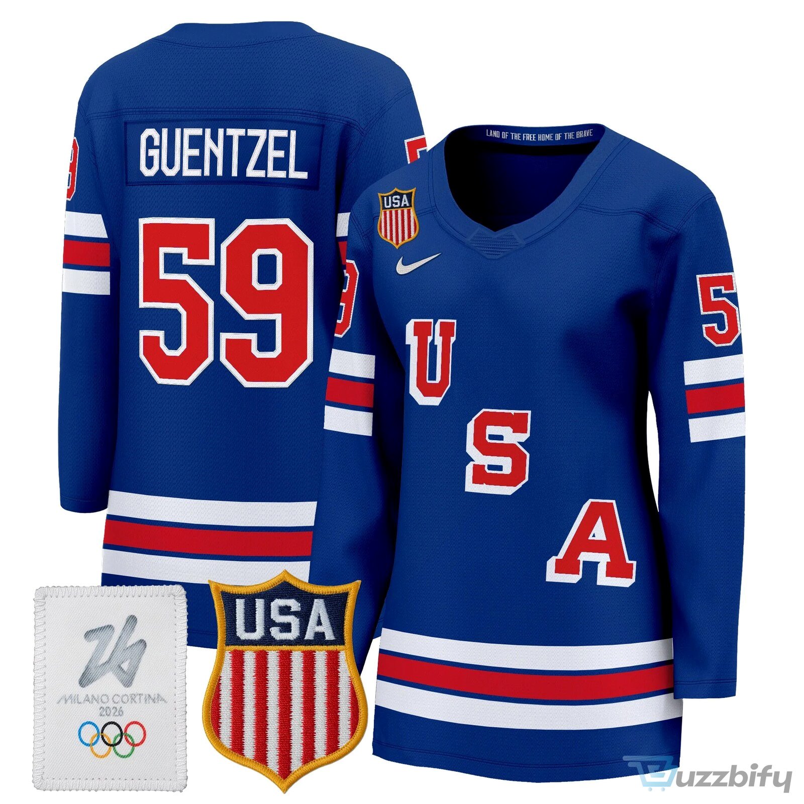 Connor Hellebuyck United States of America 2026 Milano Cortina Olympic Hockey Jersey
