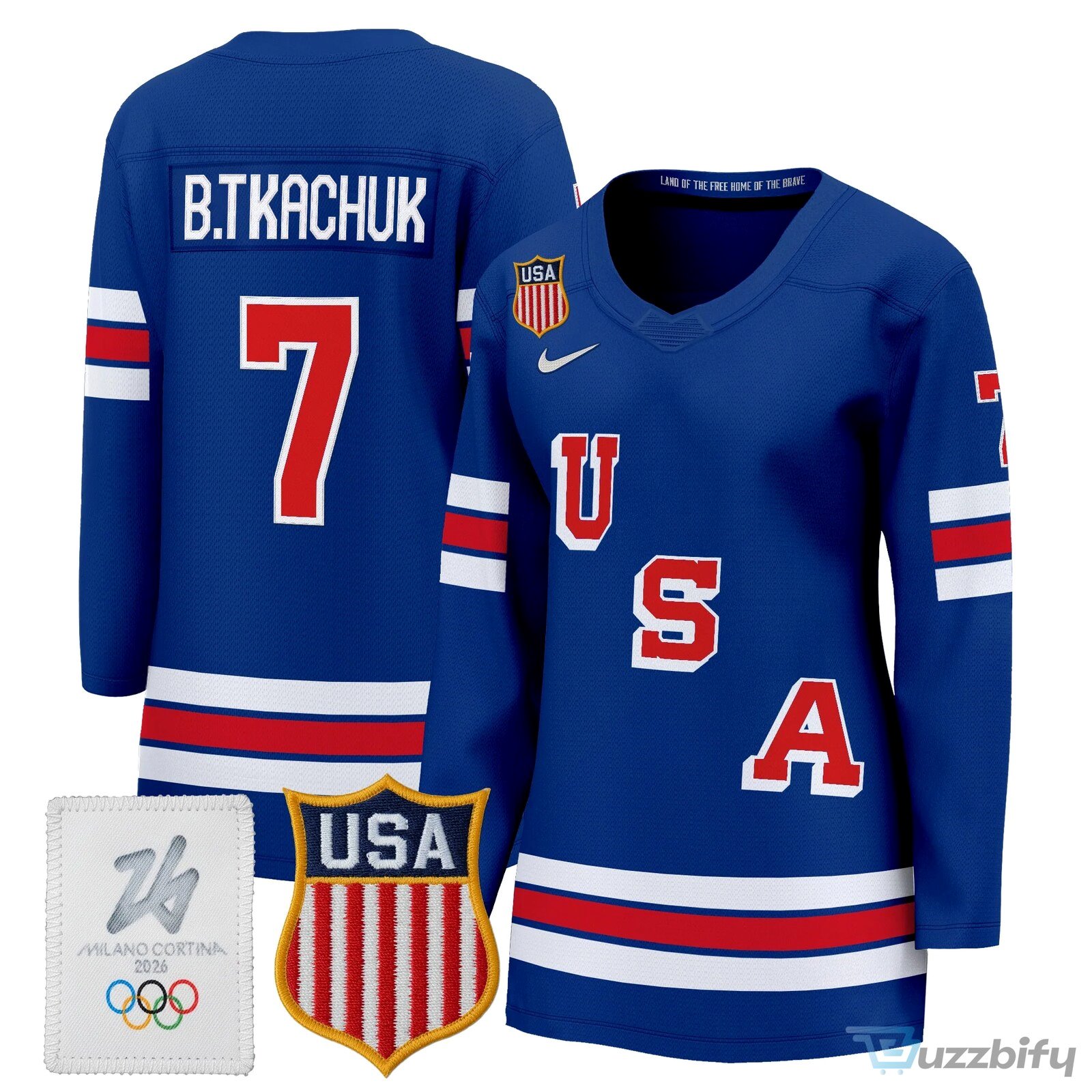 Connor Hellebuyck United States of America 2026 Milano Cortina Olympic Hockey Jersey