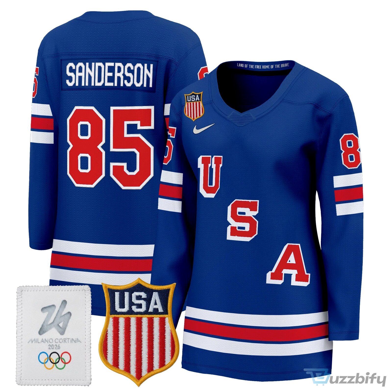 Connor Hellebuyck United States of America 2026 Milano Cortina Olympic Hockey Jersey