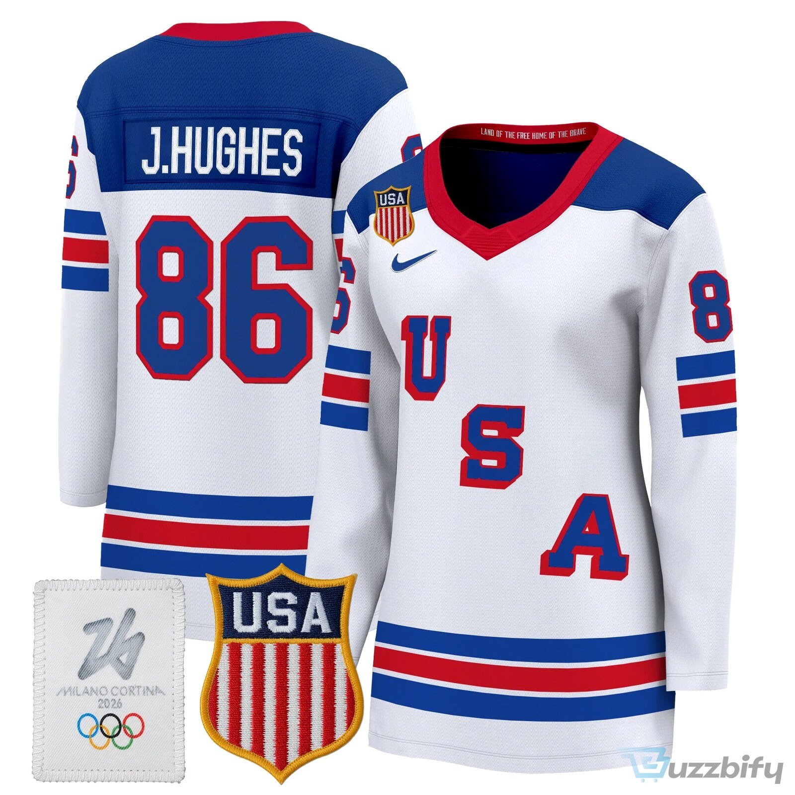 Connor Hellebuyck United States of America 2026 Milano Cortina Olympic Hockey Jersey