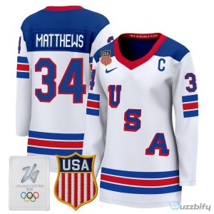 Connor Hellebuyck United States of America 2026 Milano Cortina Olympic Hockey Jersey