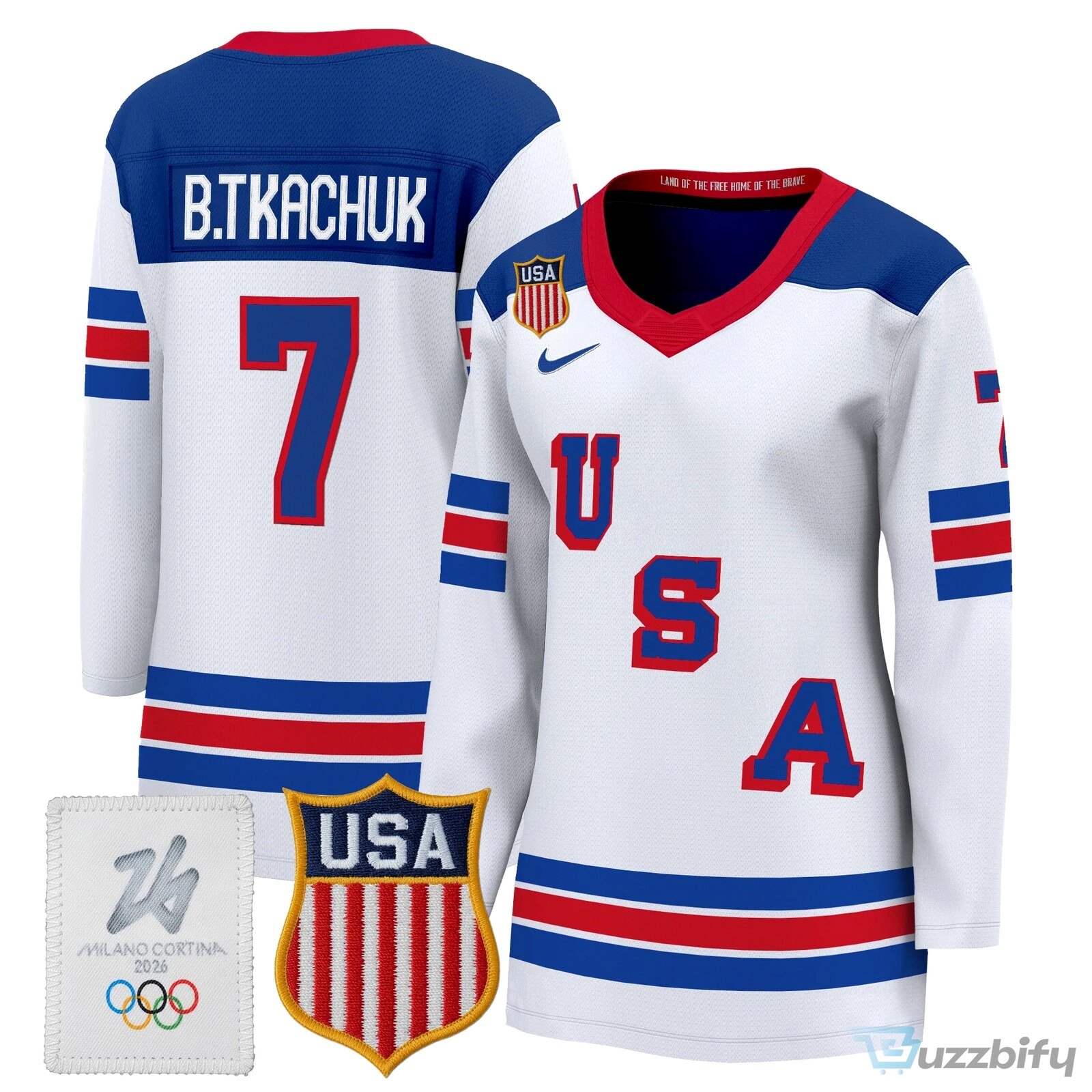 Connor Hellebuyck United States of America 2026 Milano Cortina Olympic Hockey Jersey