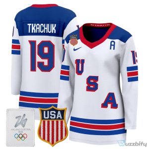 Connor Hellebuyck United States of America 2026 Milano Cortina Olympic Hockey Jersey