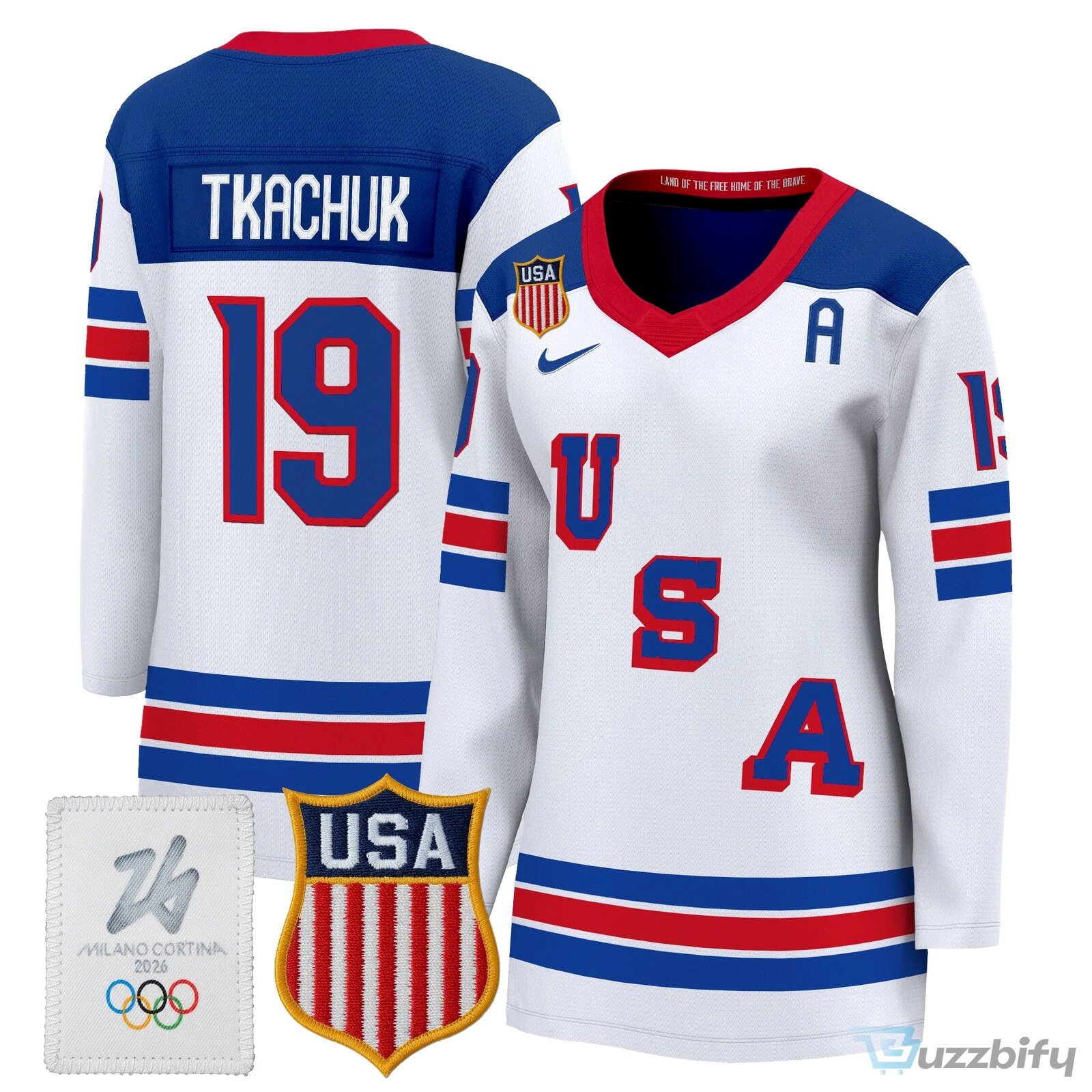 Connor Hellebuyck United States of America 2026 Milano Cortina Olympic Hockey Jersey