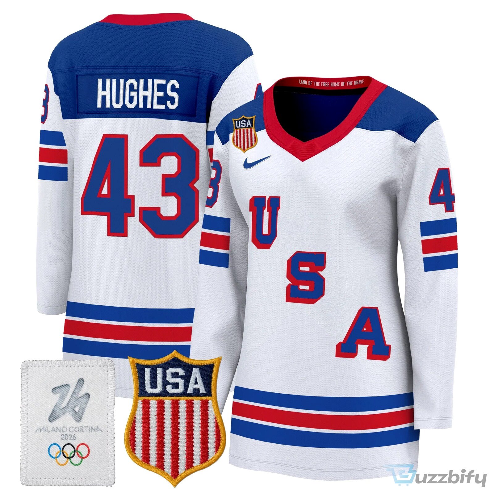 Connor Hellebuyck United States of America 2026 Milano Cortina Olympic Hockey Jersey