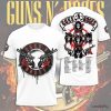 Guns N' Roses Band Skull Cross Guns And Roses Tour Dates T-Shirt