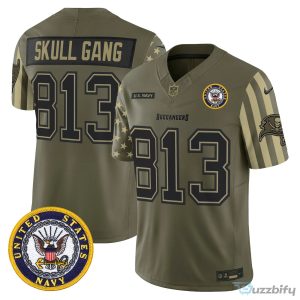Tampa Bay Buccaneers Baker Mayfield United States Navy Veteran Football Jersey