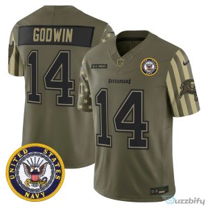 Tampa Bay Buccaneers Baker Mayfield United States Navy Veteran Football Jersey