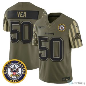 Tampa Bay Buccaneers Baker Mayfield United States Navy Veteran Football Jersey