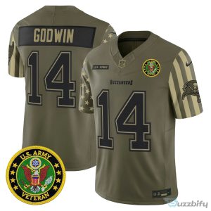 Tampa Bay Buccaneers Baker Mayfield United States Navy Veteran Football Jersey