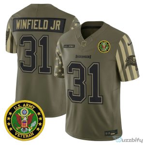 Tampa Bay Buccaneers Baker Mayfield United States Navy Veteran Football Jersey