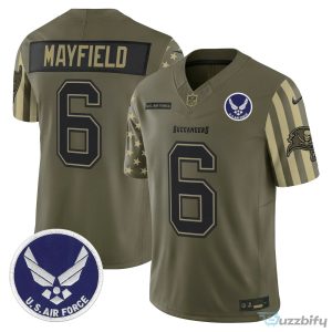 Tampa Bay Buccaneers Baker Mayfield United States Navy Veteran Football Jersey