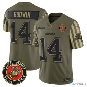 Tampa Bay Buccaneers Baker Mayfield United States Navy Veteran Football Jersey