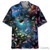 Chess Pieces In Space Galaxy Print Hawaiian Shirt