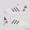 Ohio State Buckeyes Brutus The Buckeye Custom White Sneakers