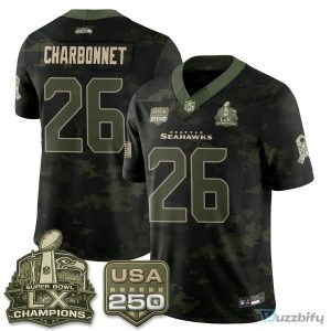 Seattle Seahawks Jaxon Smith-Njigba Salute To Service Football Jersey