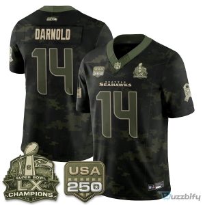 Seattle Seahawks Jaxon Smith-Njigba Salute To Service Football Jersey
